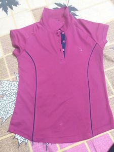 Gym T Shirt In Pink Color