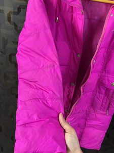 HOT PINK BUFFER JACKET FOR SHE
