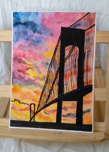Bridge Watercolor Art