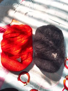 Cute Winter Hats - Red & Black