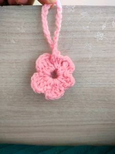 Handmade Crochet Coaster + Mini Flower Keychain🌸