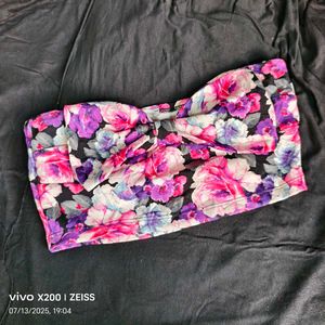 23137. Floral Bandeau Top