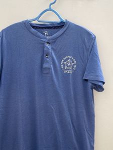 Blue Henley T-Shirt