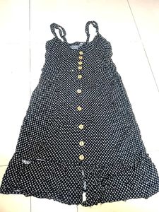 Polka Dot Button-Down Dress