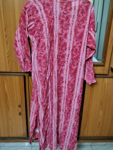 Pink Embroidered Kurta