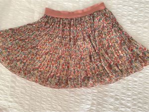 Floral Pleated Skirt