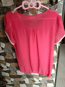 Pink Colour Top For Women