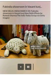 Fabindia Turtle Plush Toy