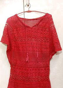 Cotton Net Casual Top