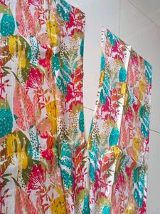 Colorful Leaf Print Cord Set