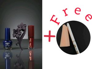 Lipstick, Nail Polish, Hair Clip