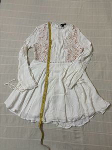 Forever 21 Floral Lace Knit Mini Dress