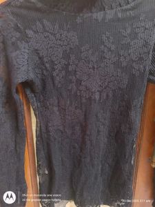 Black Net Top
