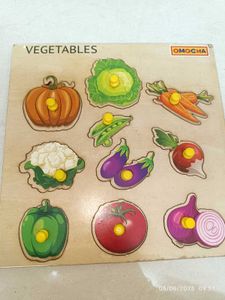 Wooden Vegetables Puzzle