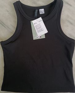 H&M Black Ribbed Top