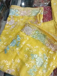 Yellow Embroidered Salwar Kameez