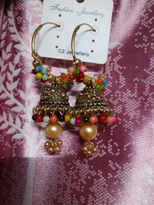 Colorful Jhumka Earrings