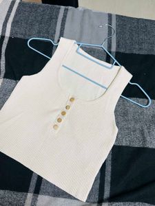 Cream Tank Top