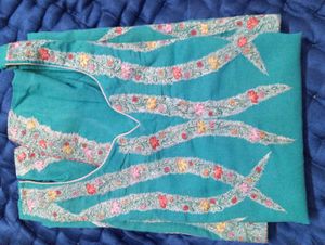 Teal Embroidered Kurta Set