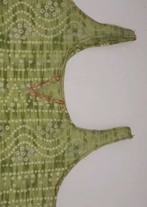 Green Dotted Blouse