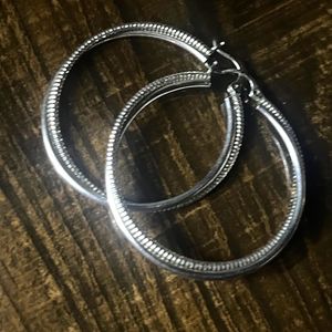 Silver Hoop Earrings