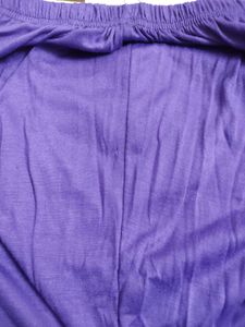 Purple Viscose Lycra Leggings