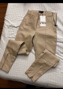 Zara Leather Flared Or Skinny Pants For Women