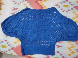 Dark Blue Woollen Top