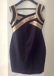Chic Black & Gold Dress