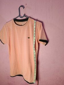 Peach Striped T-Shirt