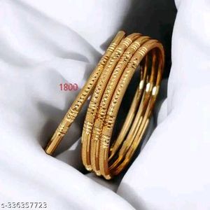Gold Plated Bangle Set