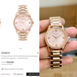 Coach Ladies' Rose Gold Watch