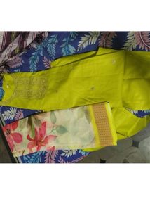 Lime Green Embroidered Kurta Set