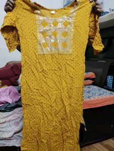 Mustard Yellow Kurti