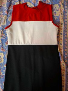 Multi Coloured Slit Dress