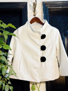 White Cropped Jacket