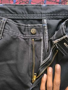 Black Utility Style Pants