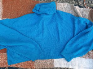 Turtleneck Cropped Long Sleeve Pullover Jumper