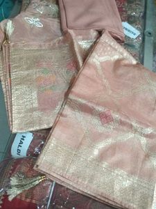 Elegant Peach Salwar Kameez Set