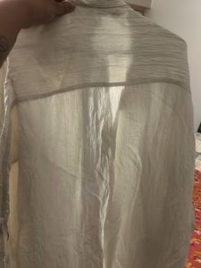 Off White Crinkled H&amp;M Shirt