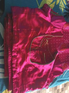 Pink saree blouse 44
