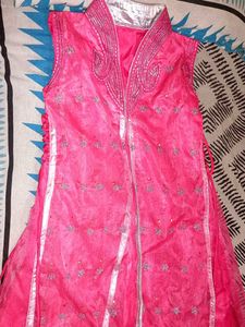 Pink Embellished Anarkali Dress