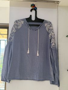 Boho Embroidered Top