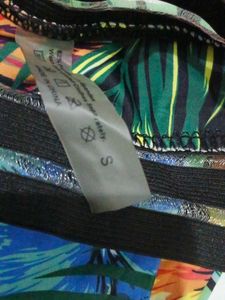 (1047]Floral Print Bikini Bottoms