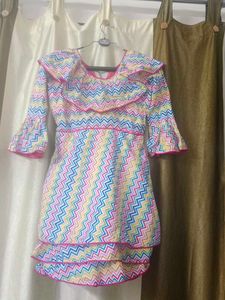 Cute Patterned winterwear Dress