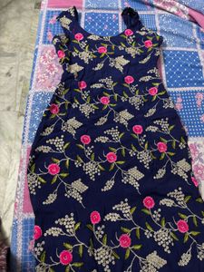 Blue Embroidery Shirt