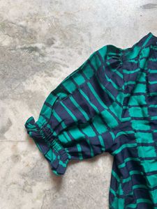 Chemistry Striped Peplum Top