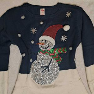 Christmas Festive Snowman Sweater