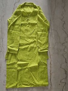 Green Cotton Kurta