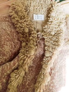 Unique Fuzzy Trim Jacket